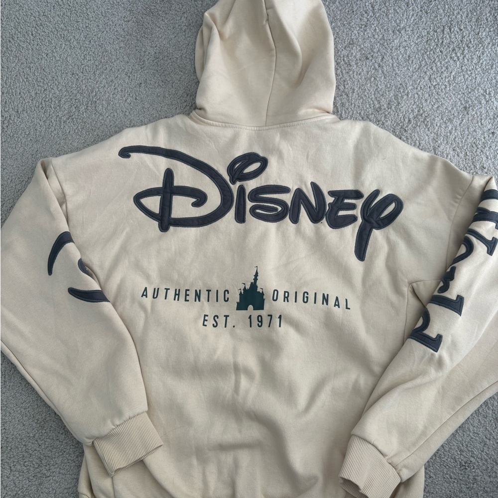 Disney Tan Hoodie with Black Accents